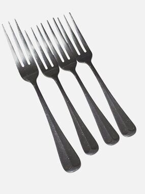 Rogers Jefferson Manor 3 Salad & 1 Dinner Fork stainless Roberts vintage flatwar